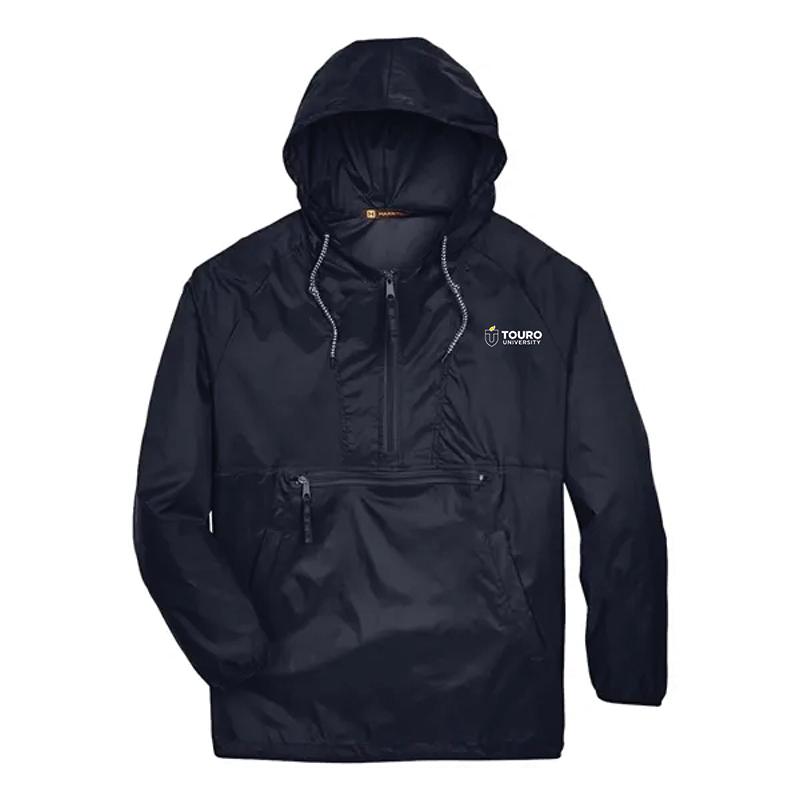 Harriton M750 Unisex Packable Hooded Nylon Jacket